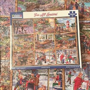 White Mountain For All Seasons 1000 Piece Puzzle
